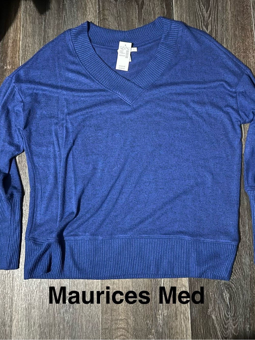 Maurices Royal Blue V-Neck Pullover Sweater